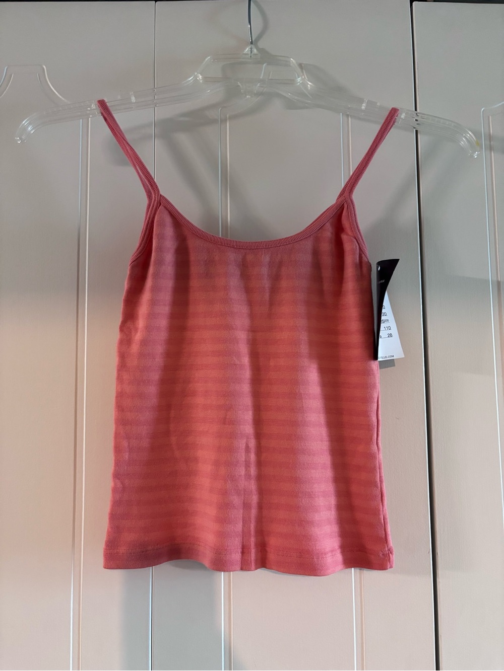 Brandy Melville Women’s Pink Ribbed Camisole Tank Top NEW NWT